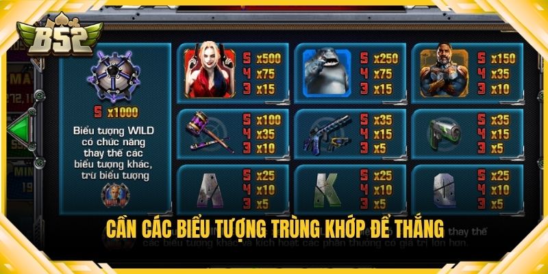 Cần các biểu tượng trùng khớp để thắng