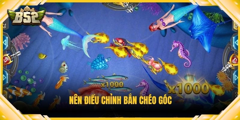 Nên điều chỉnh bắn chéo góc